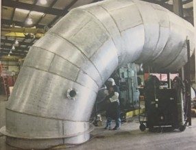Ducting installation on site