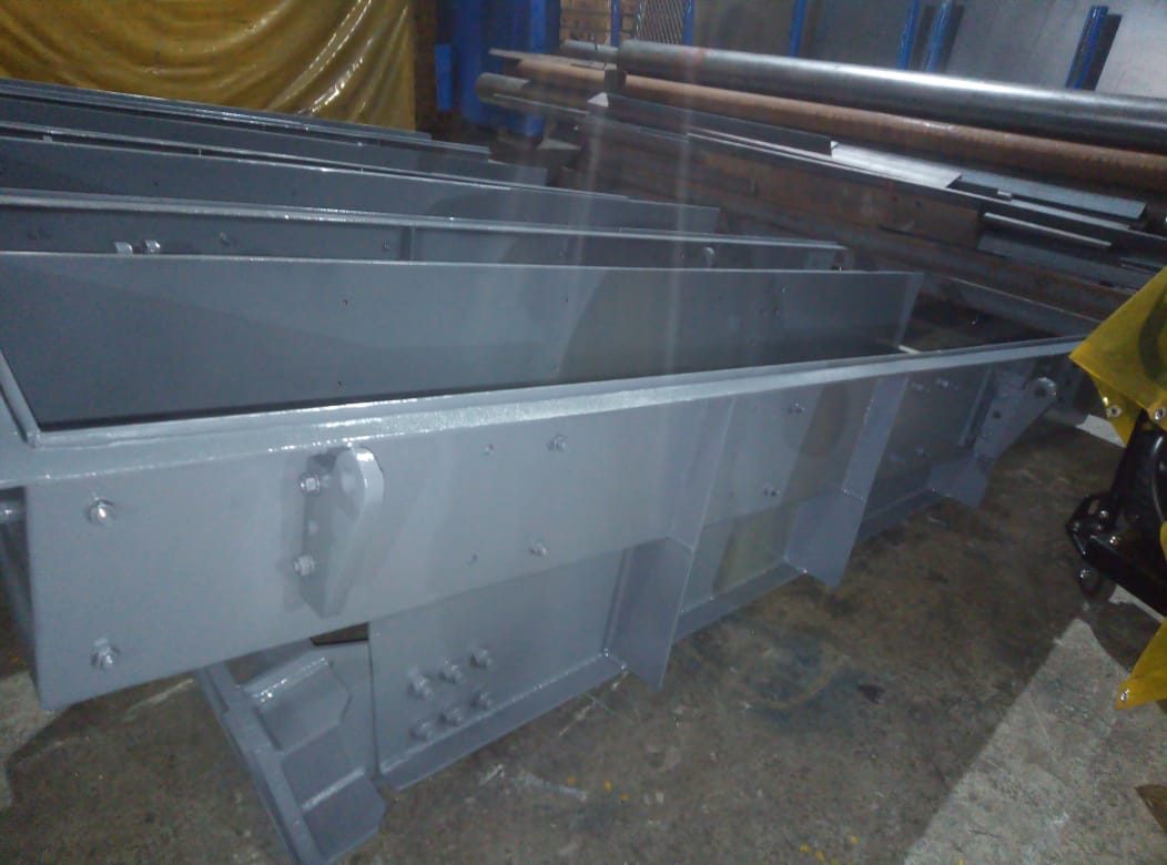 Chute fabrication in progress