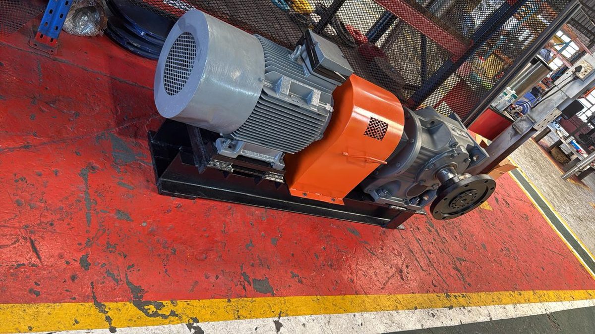 Slurry pump and motor repaired by GS Engineering and Projects